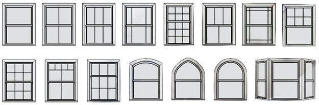 ECOSlide box sash window styles and shapes