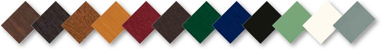 Just some of the wide range of smooth colours and woodgrain foils now available